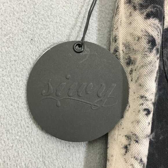 NWT Siwy Jean Womens Hannah Fascination Size 32 Tie Dye Black/Cream Low Rise - Picture 10 of 14